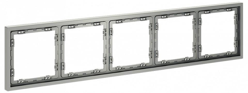 Рамка на 5 постов Voltum S70 VLS100505 цвет Сталь
