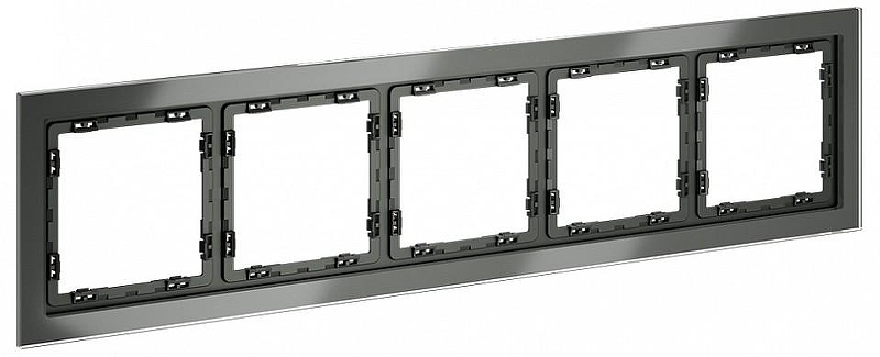 Рамка на 5 постов Voltum S70 VLS110506 цвет Серебро