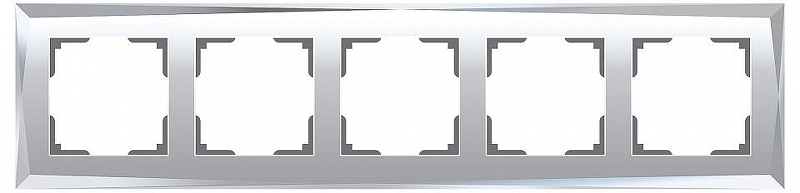 Рамка на 5 постов Werkel Diamant (зеркальный) W0051220 цвет Зеркальный