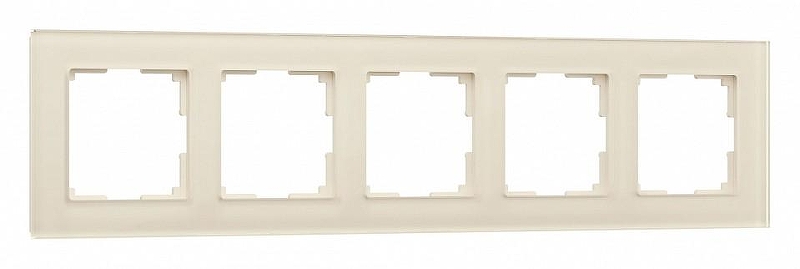 Рамка на 5 постов Werkel Favorit молочный W0051141 цвет Белый