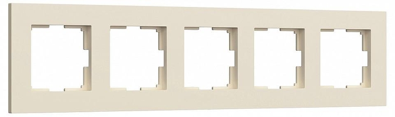 Рамка на 5 постов Werkel Slab айвори софт W0052962 цвет Желтый