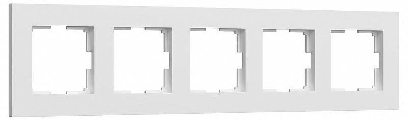 Рамка на 5 постов Werkel Slab белый софт W0052961 цвет Белый