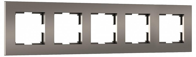 Рамка на 5 постов Werkel Slab бронза софт W0052963 цвет Бронза