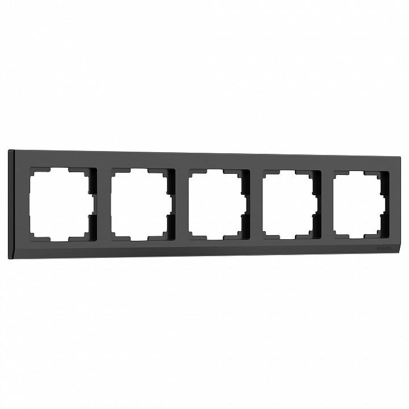 Рамка на 5 постов Werkel Stark (черный) W0051808 цвет Черный