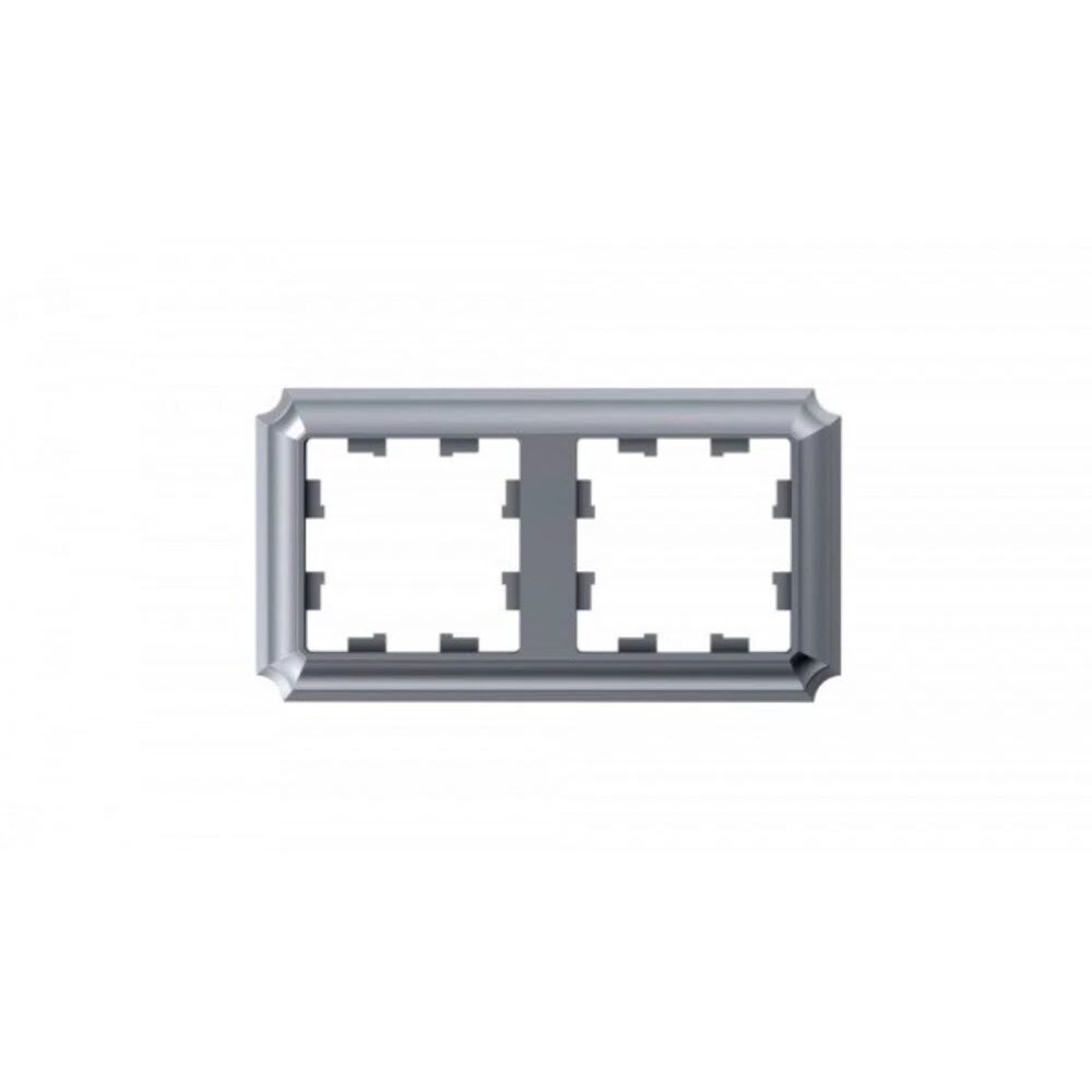 Рамка Systeme Electric AtlasDesign Antique двухместная алюминий (ATN100302)