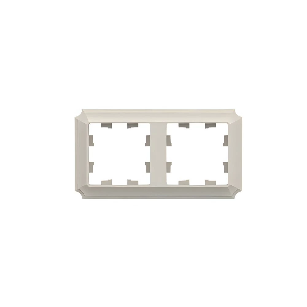 Рамка Systeme Electric AtlasDesign Antique двухместная бежевая (ATN100202)