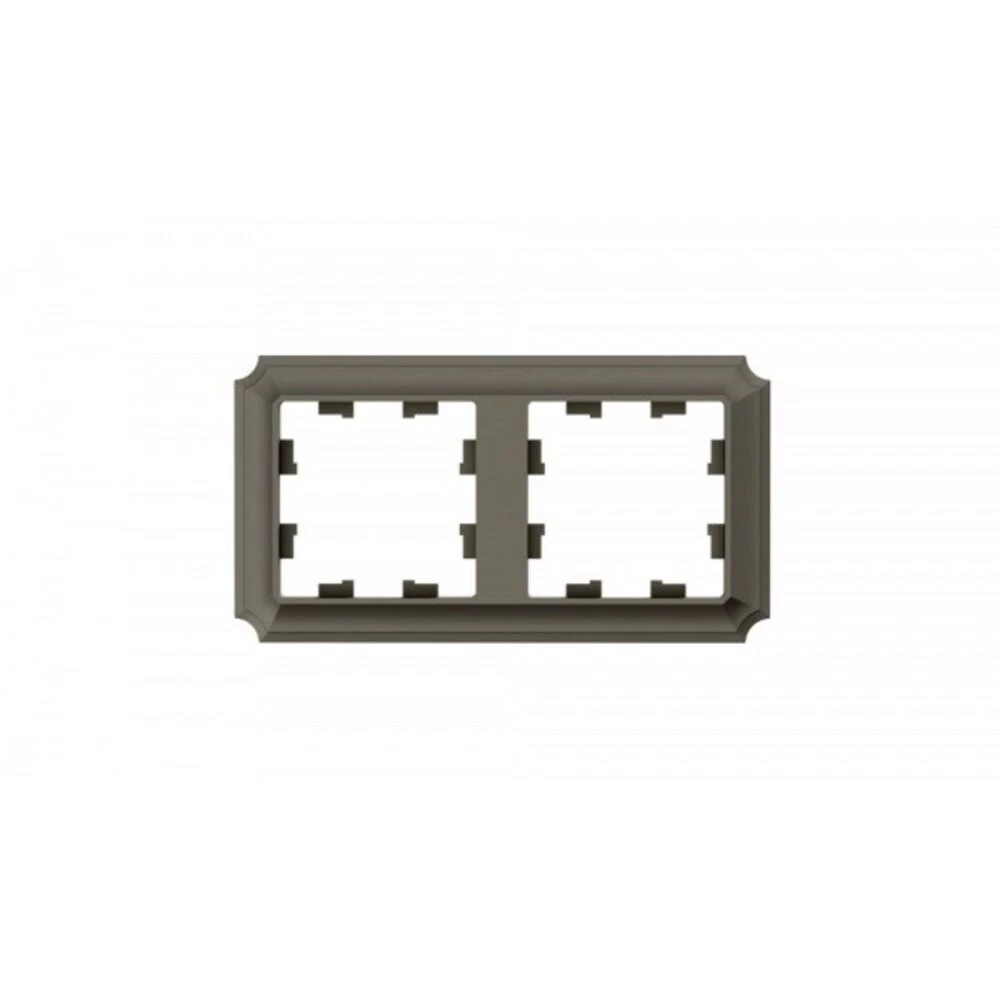 Рамка Systeme Electric AtlasDesign Antique двухместная шампань (ATN100502)