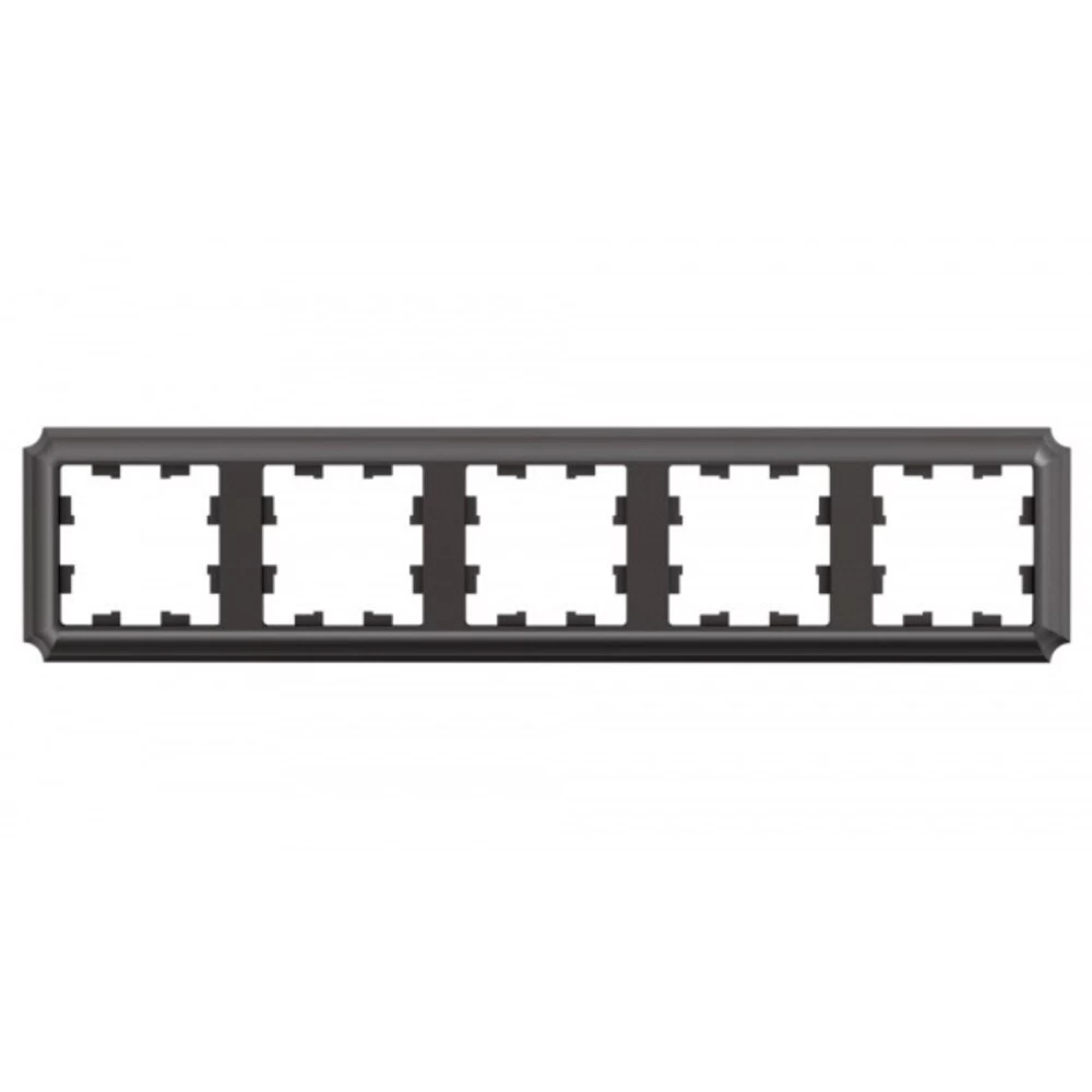 Рамка Systeme Electric AtlasDesign Antique пятиместная мокко (ATN100605)
