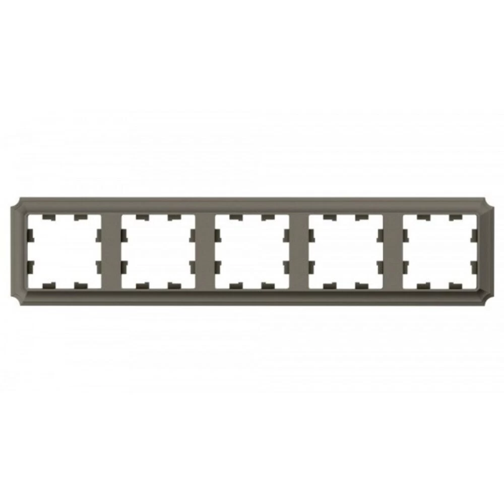 Рамка Systeme Electric AtlasDesign Antique пятиместная шампань (ATN100505)