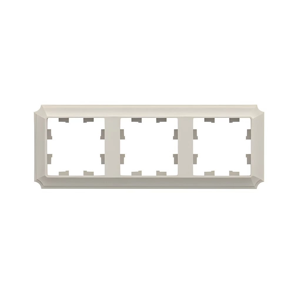 Рамка Systeme Electric AtlasDesign Antique трехместная бежевая (ATN100203)