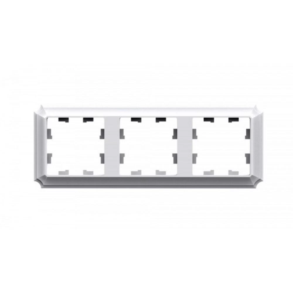 Рамка Systeme Electric AtlasDesign Antique трехместная лотос (ATN101303)