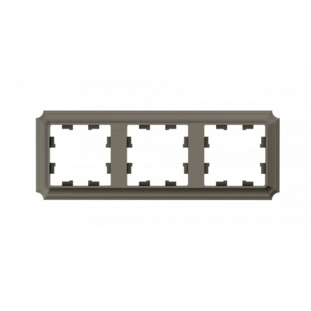 Рамка Systeme Electric AtlasDesign Antique трехместная шампань (ATN100503)