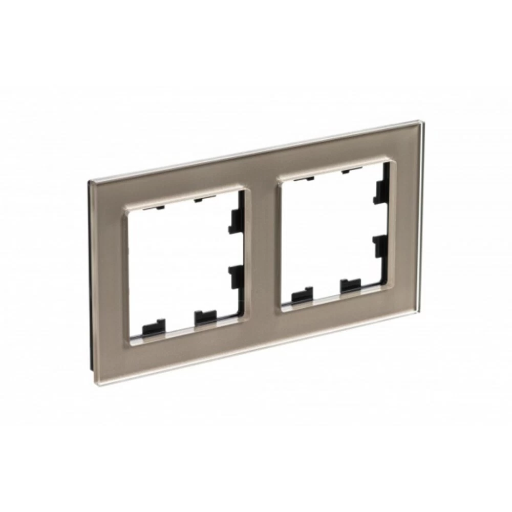 Рамка Systeme Electric AtlasDesign Nature двухместная шампань (ATN320502)