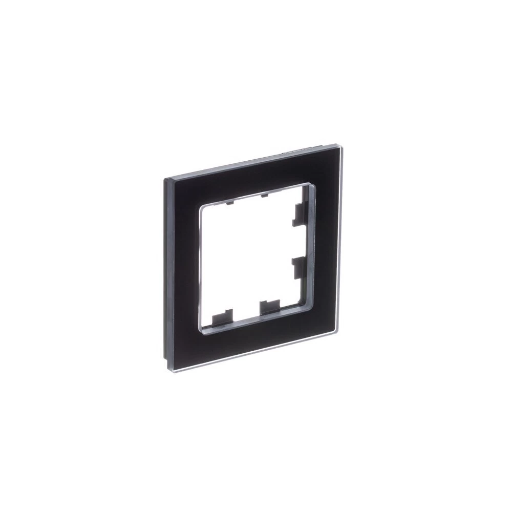 Рамка Systeme Electric AtlasDesign Nature одноместная черная (ATN361001)
