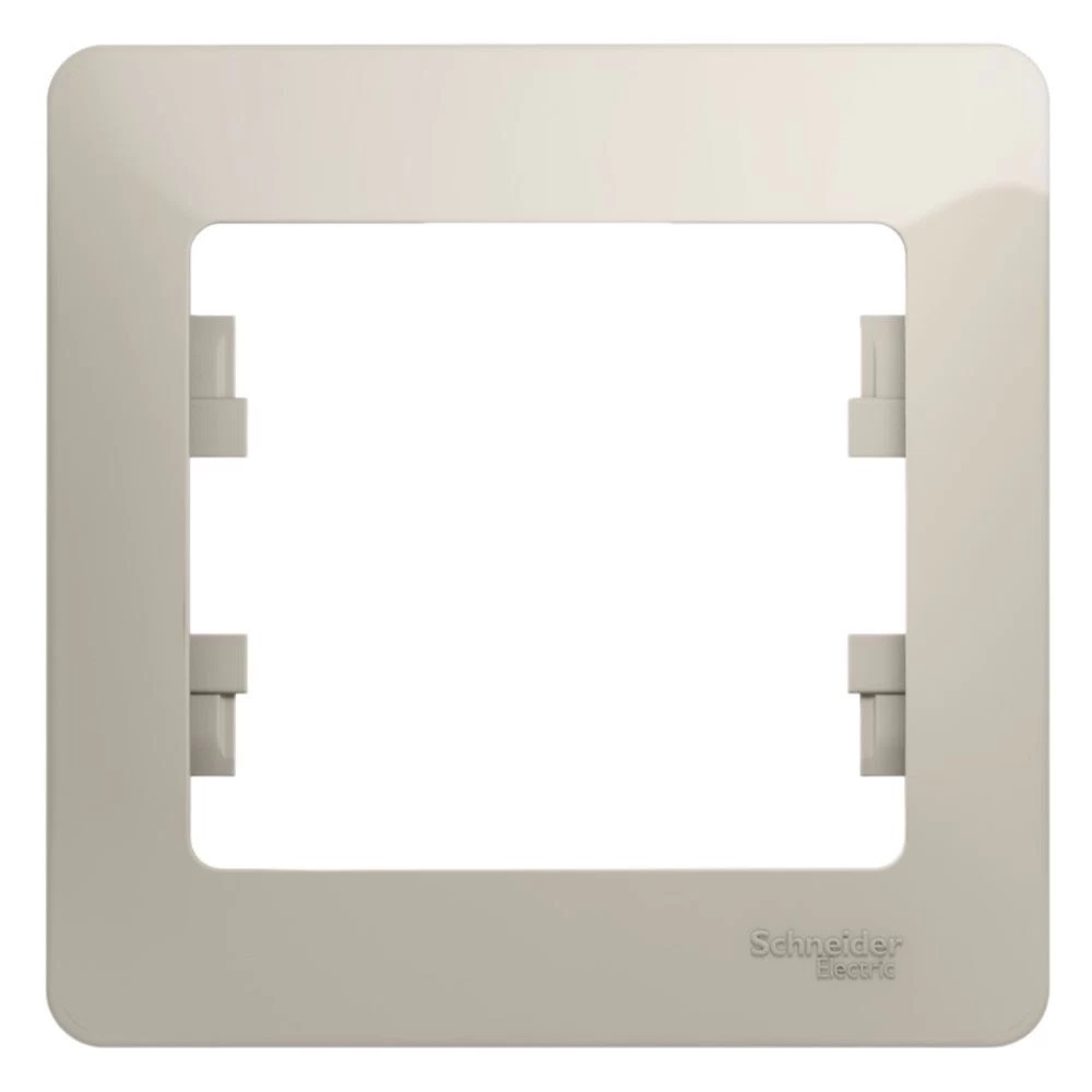 Рамка Systeme Electric Glossa одноместная молочная (GSL000901)