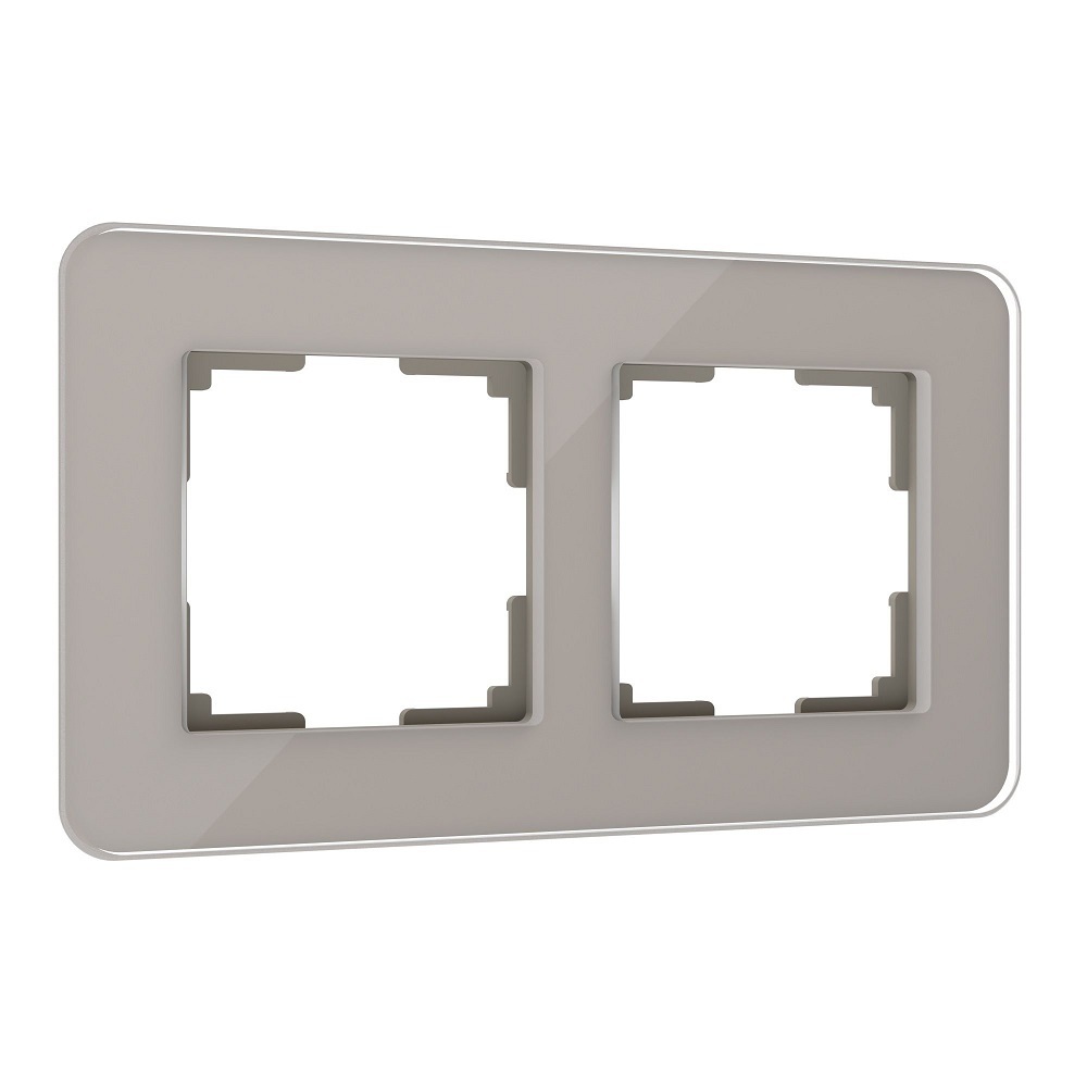Рамка Werkel Elite двухместная дымчатая (a057875)