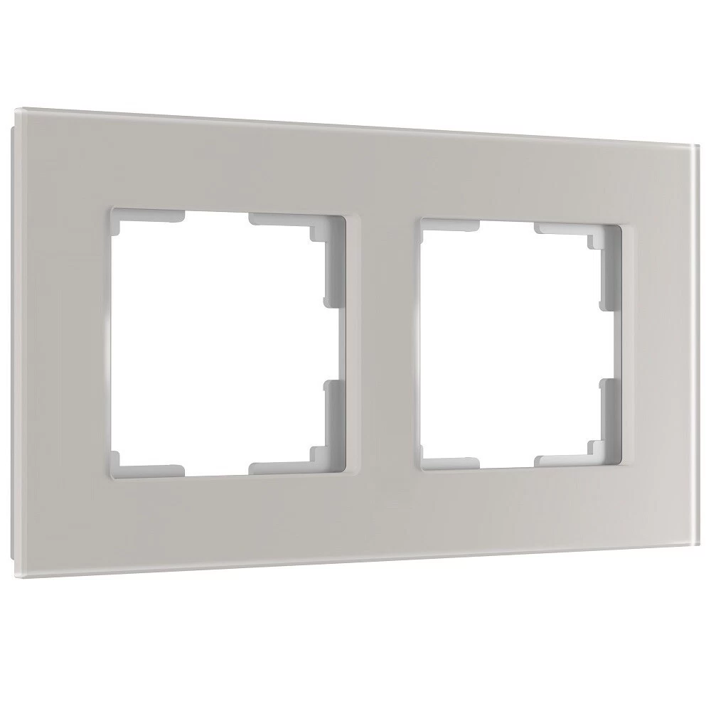 Рамка Werkel Senso двухместная дымчатая soft-touch (a067415)