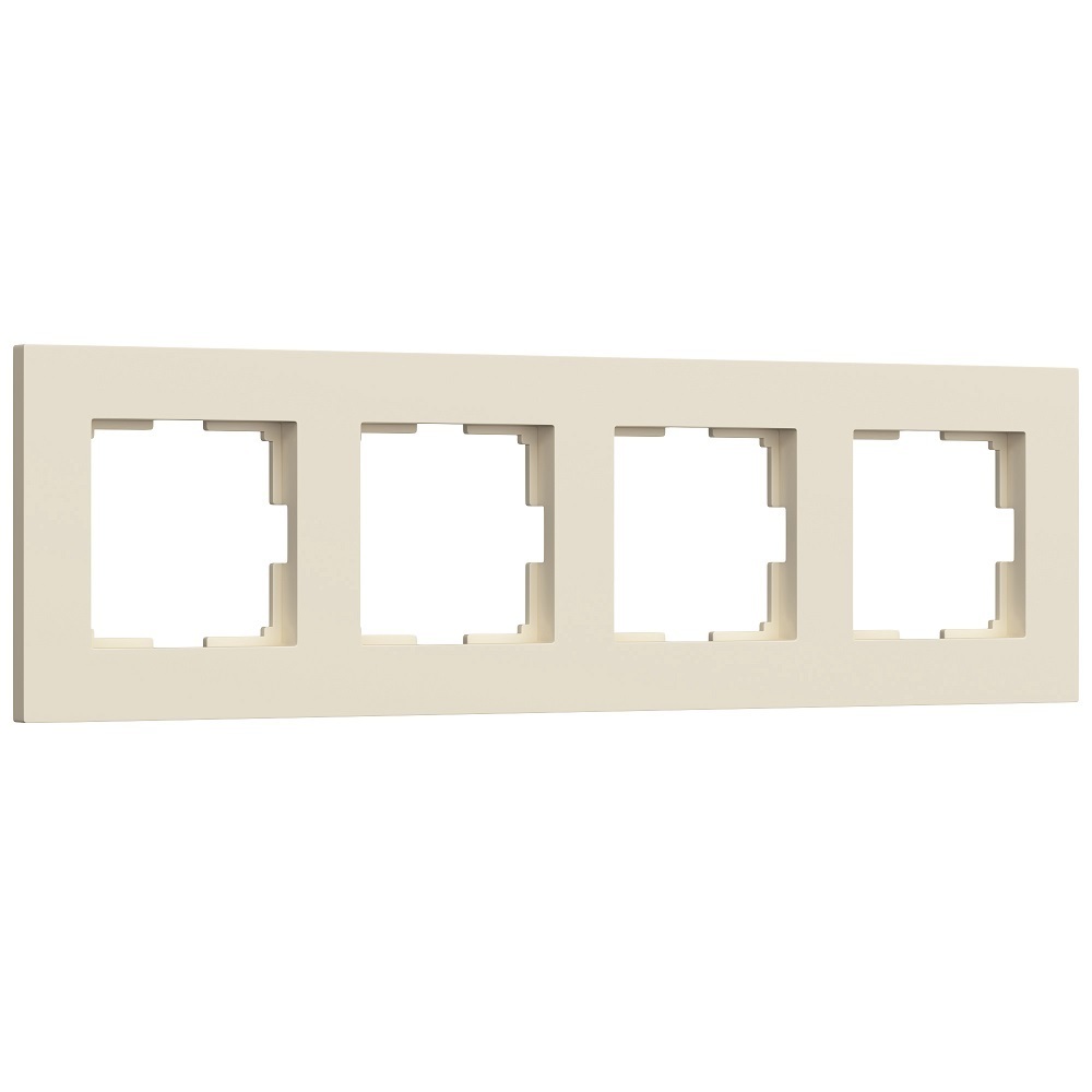 Рамка Werkel Slab четырехместная айвори софт (a062809)