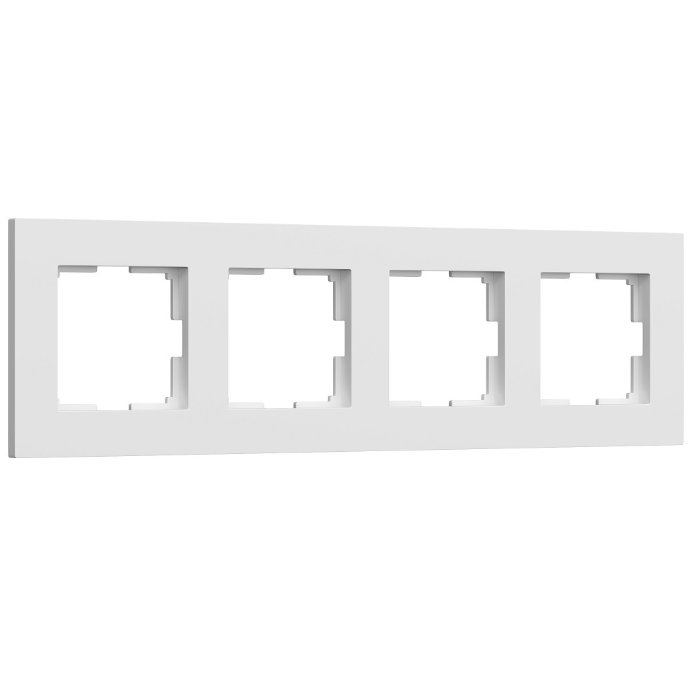 Рамка Werkel Slab четырехместная белая софт (a062797)