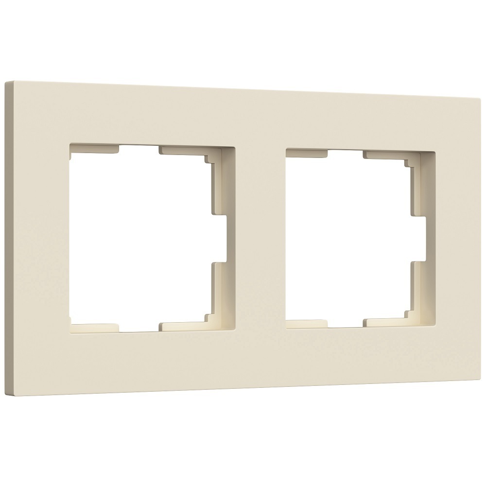 Рамка Werkel Slab двухместная айвори софт (a062806)