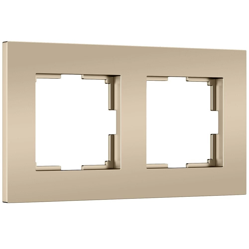 Рамка Werkel Slab двухместная шампань софт (a071624)