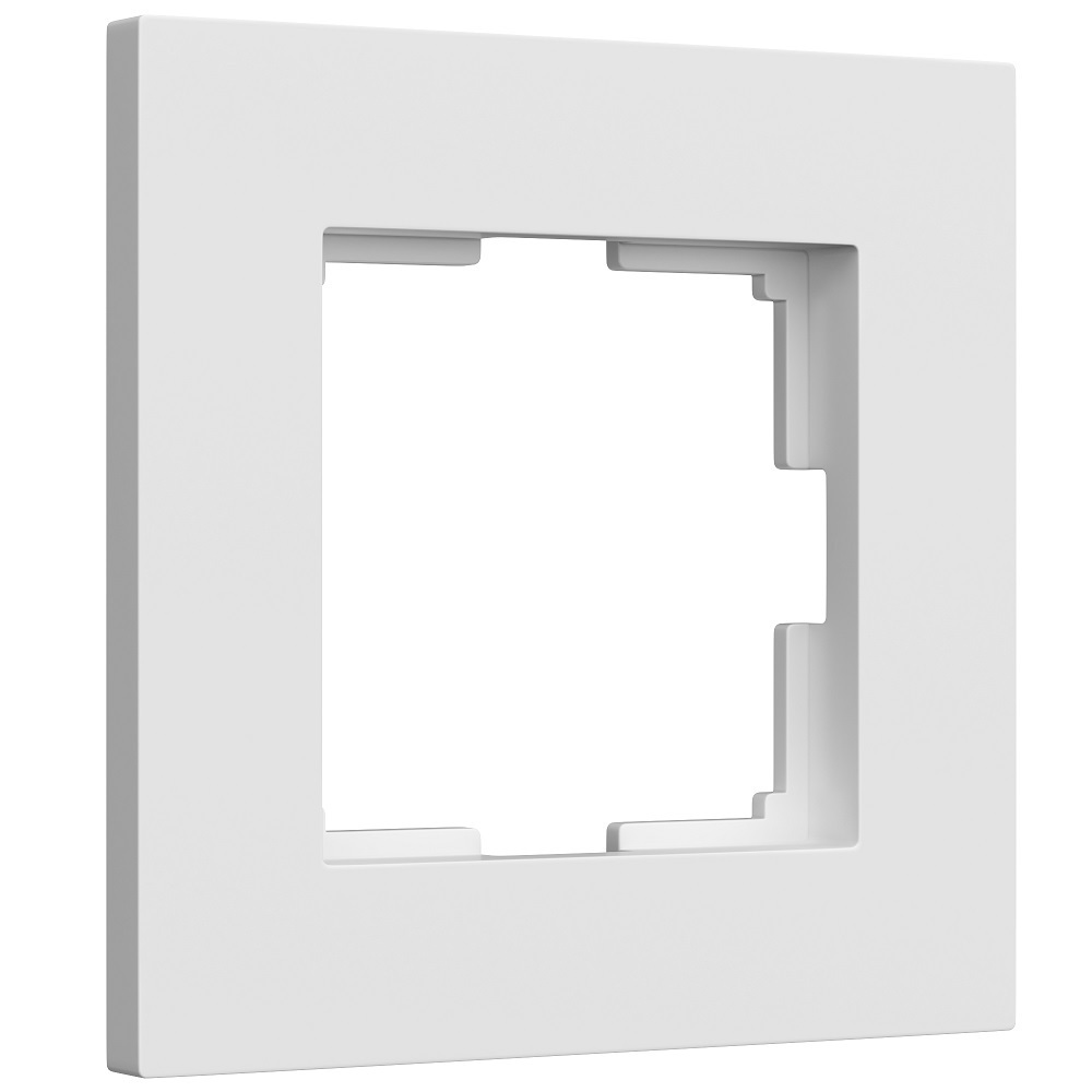 Рамка Werkel Slab одноместная белая софт (a062793)