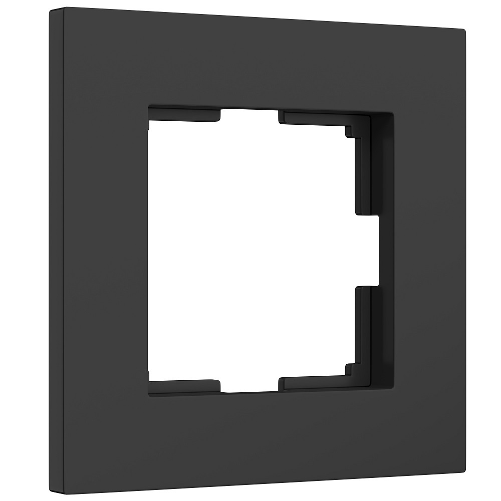 Рамка Werkel Slab одноместная черная софт (a062799)