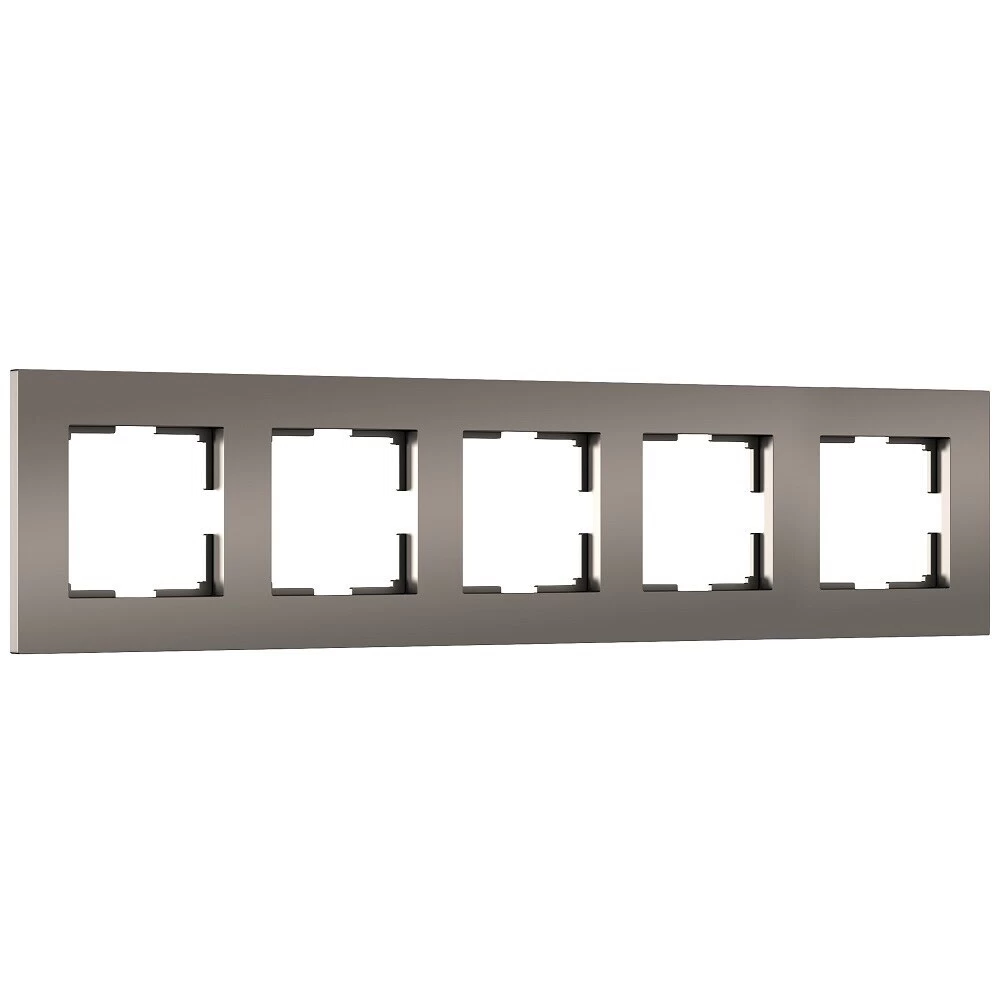 Рамка Werkel Slab пятиместная бронза софт (a067788)