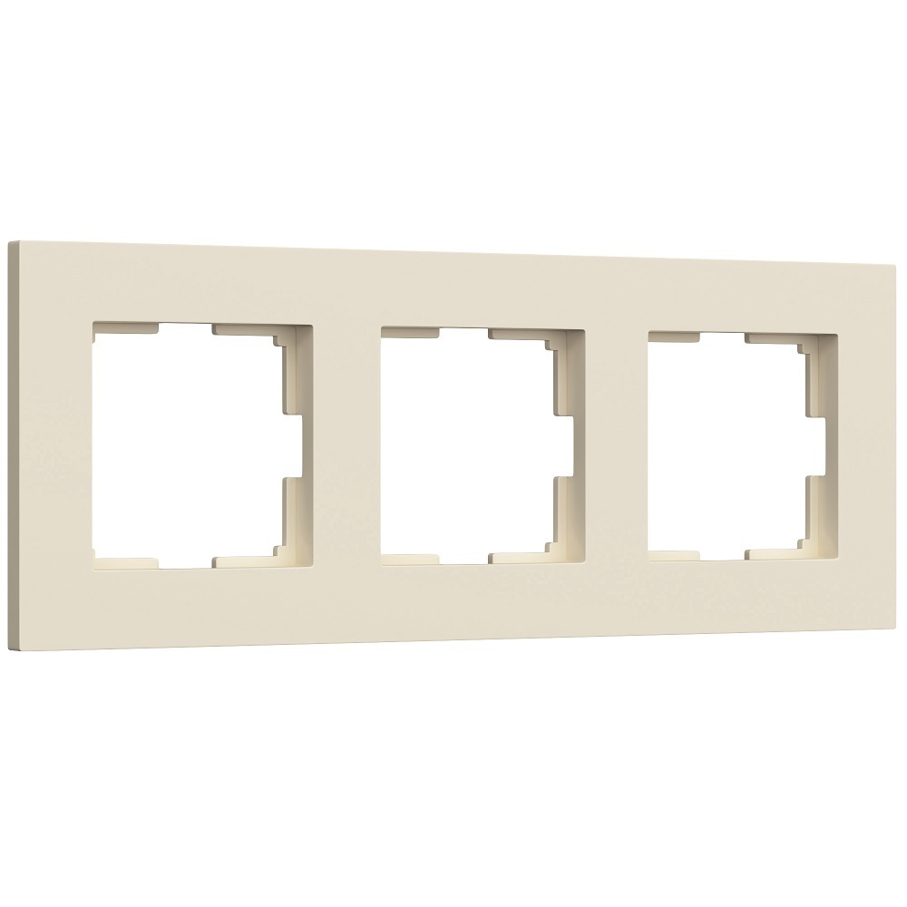 Рамка Werkel Slab трехместная айвори софт (a062808)