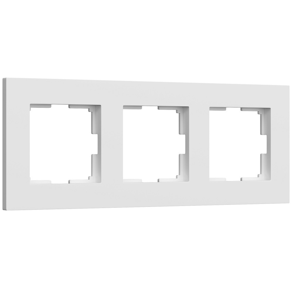 Рамка Werkel Slab трехместная белая софт (a062796)