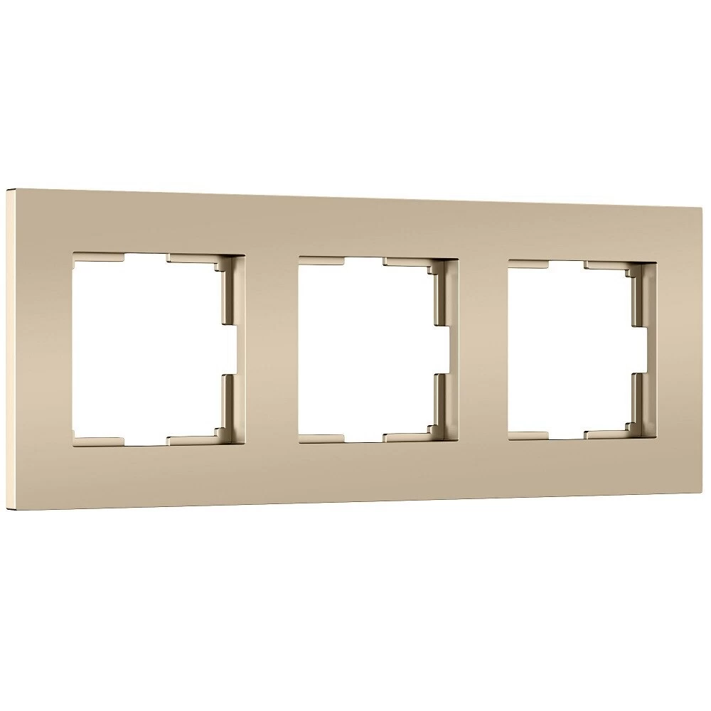 Рамка Werkel Slab трехместная шампань софт (a071625)