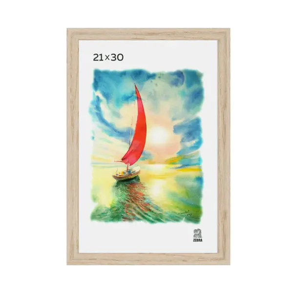 Рамка Zebra 21x29.7 см цвет дуб