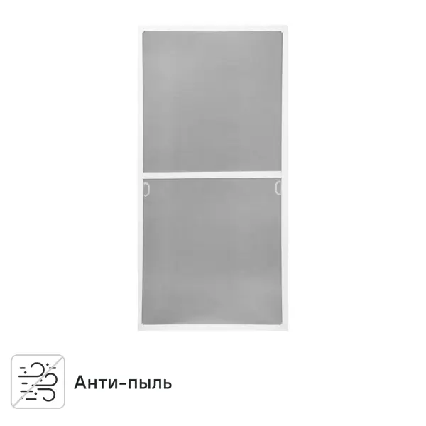 Рамочная москитная сетка 110x53 см к окну ПВХ 120x60 см белая