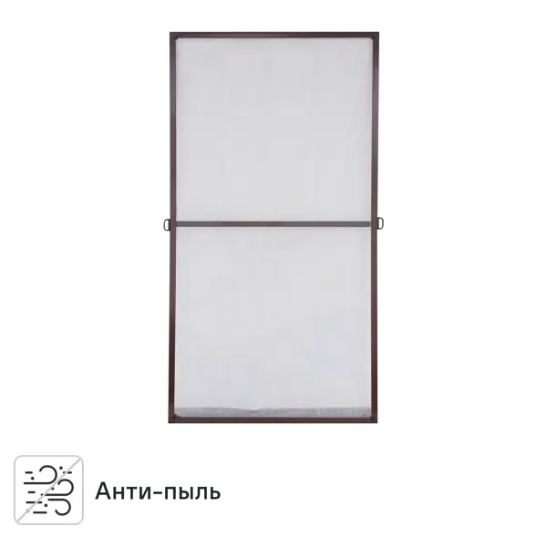 Рамочная москитная сетка Artens для окна (комплект для сборки) 150x75 см цвет коричневый