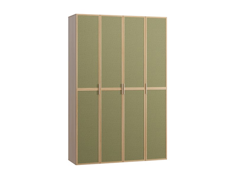 Распашной шкаф Флавир 4-160x250 Рогожка Оливковый