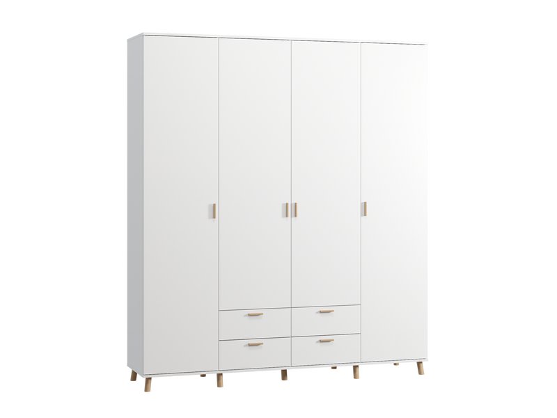 Распашной шкаф Пронто 4.1-210x240 Белый