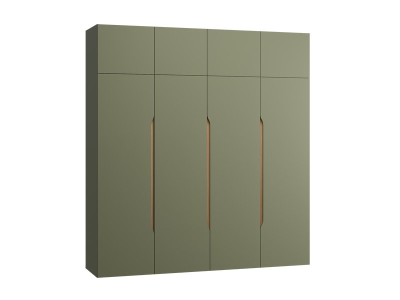 Распашной шкаф Ренар 4.1-240x260 Оливковый