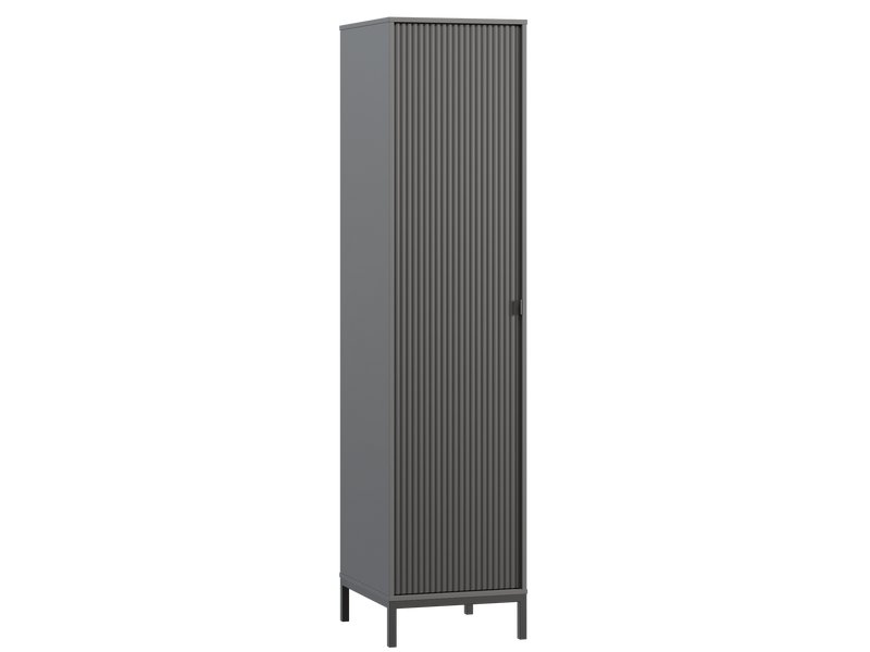 Распашной шкаф Трейвис 1-48x205 Графитовый