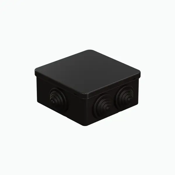 Распределительная коробка MONLID 100x100x55 мм 6 вводов цвет черный