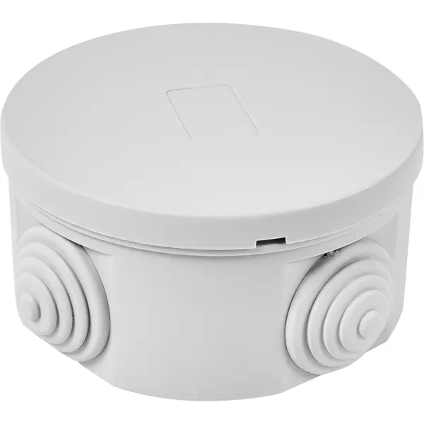 Распределительная коробка открытая Lexman D80x40 мм 4 ввода IP55 цвет серый