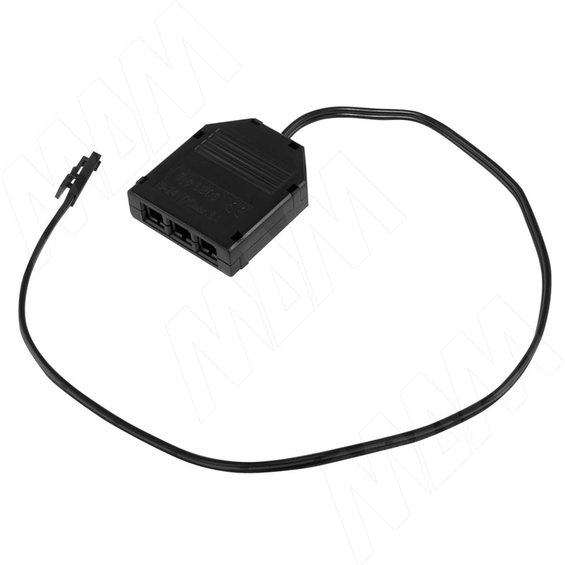 Разветвитель на 3 розетки, разъем - LED (DISTR-LED1M3F)