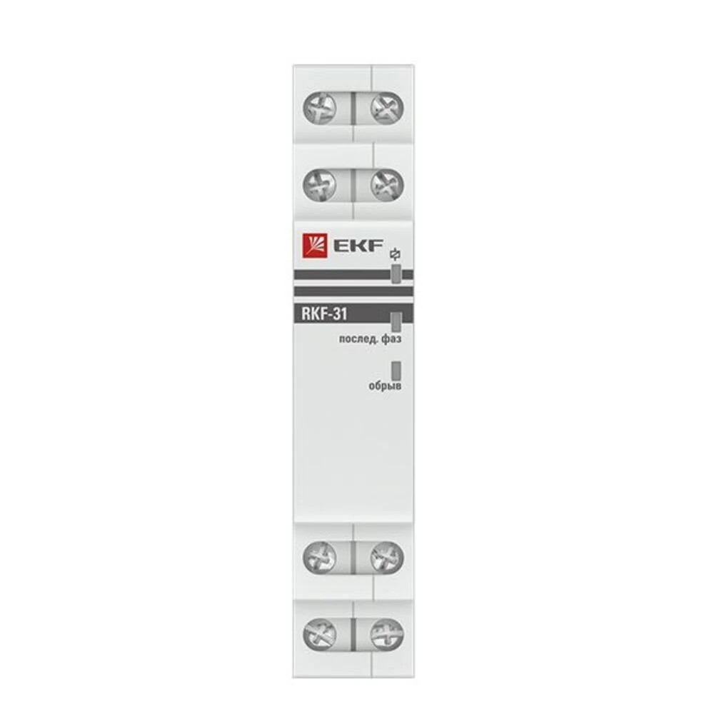 Реле контроля фаз EKF PROxima 500 В 8 А тип AC (rkf-31)