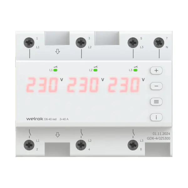 Реле напряжения Welrok D6-40