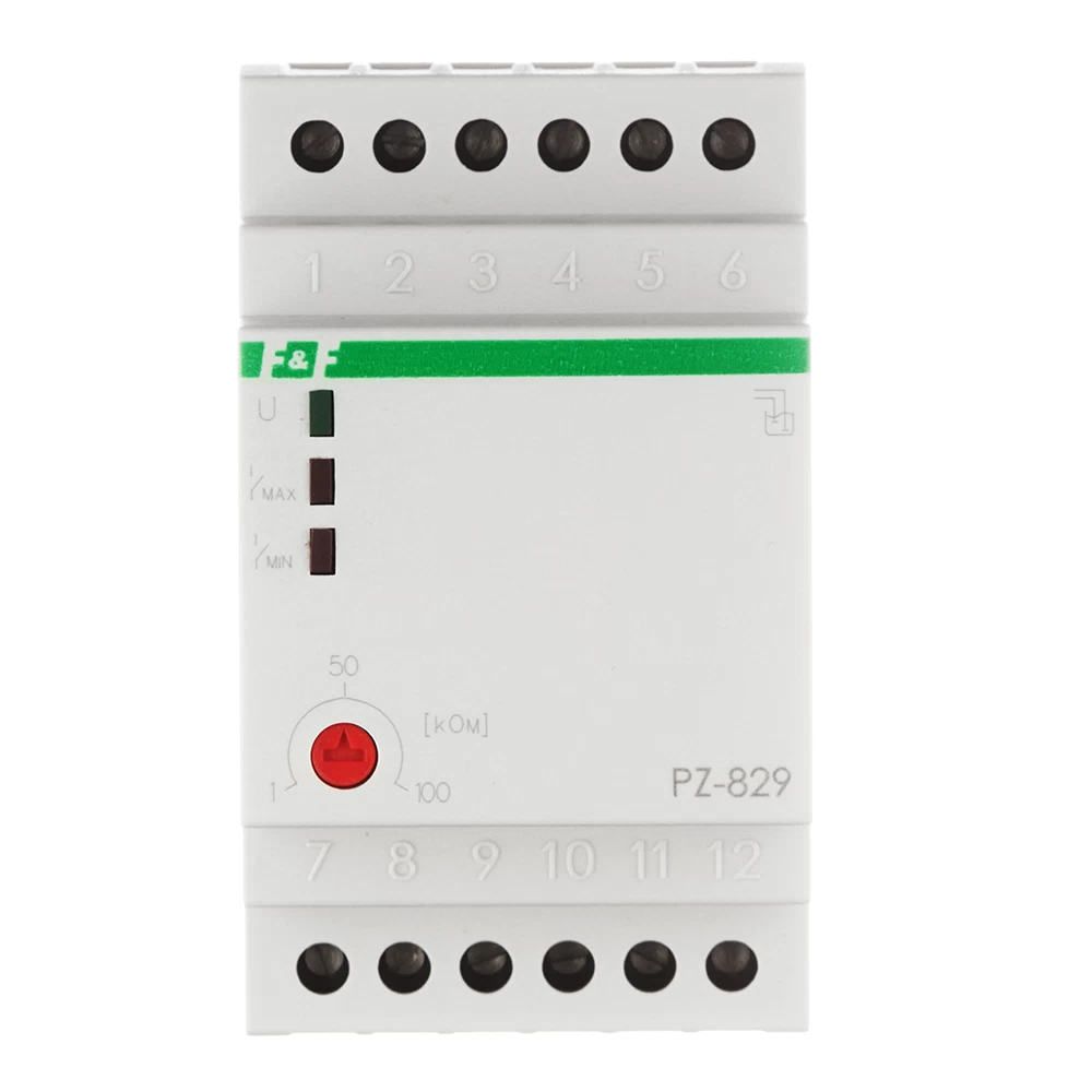 Реле уровня жидкости модульное F&F PZ-829 230 В 16 А тип AC два контролируемых уровня (EA08.001.002)
