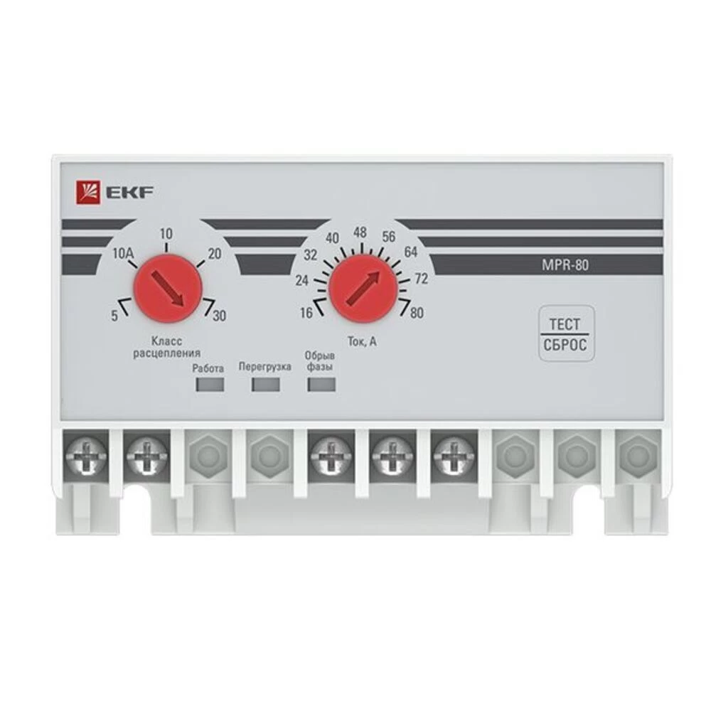 Реле защиты двигателя EKF PROxima MPR 250 В 80 А тип AC (mpr-80)