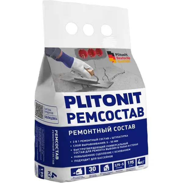 Ремонтный состав универсальный Plitonit 4 кг