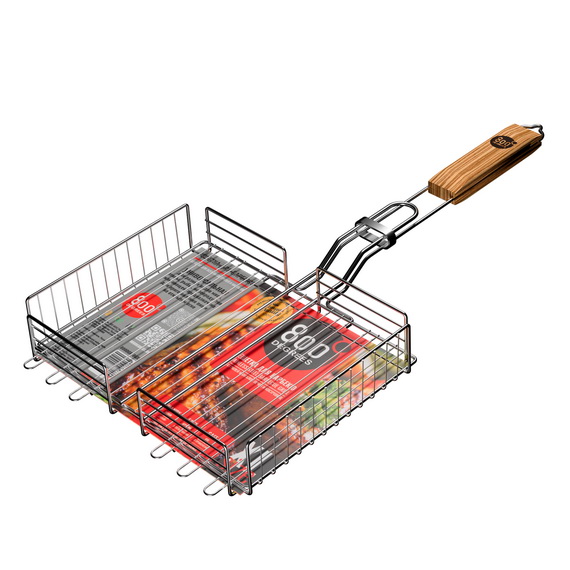 Решетка барбекю глубокая 800 Degrees Barbecue Grill Basket Size XL