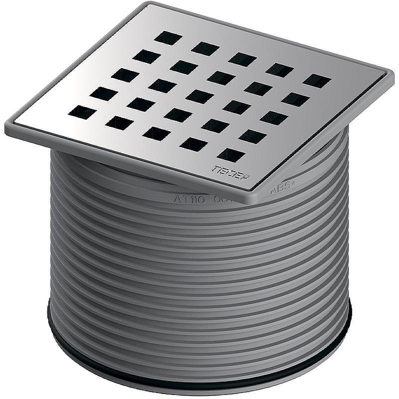 Решетка для душевого трапа Tece Drainpoint S Quadratum 11x11 3660007 Полированная нержавеющая сталь