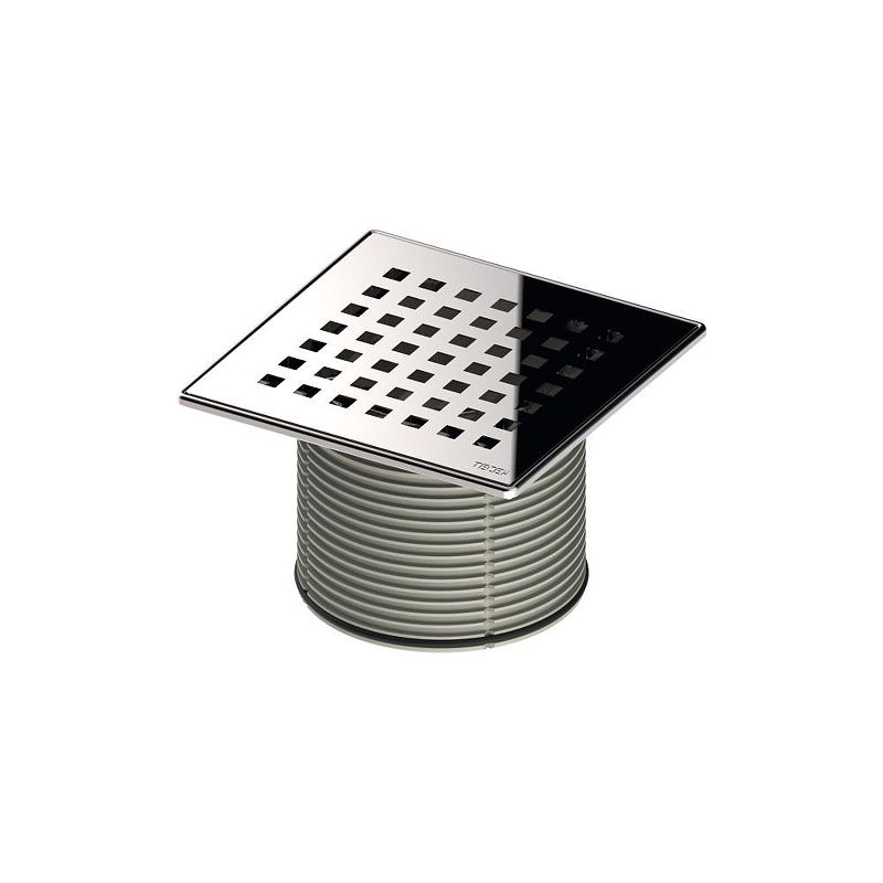 Решетка для душевого трапа Tece Drainpoint S Quadratum 150х150 3660008 цвет Хром