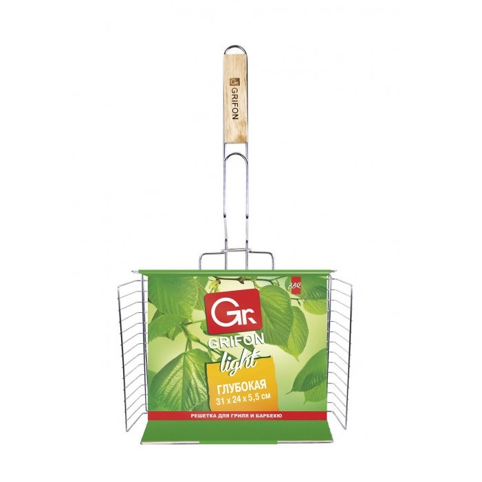 Решетка Grifon 31x24x5.5cм длина с ручкой -55см